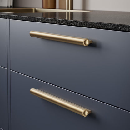 Furnipart Lucente Matt Brass Handle 100mm 300mm & 1200mm
