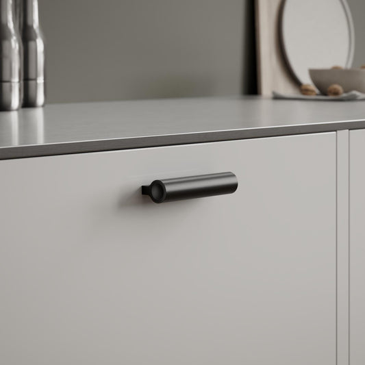 Furnipart Lucente Matt Black Handle 100mm 300mm & 1200mm