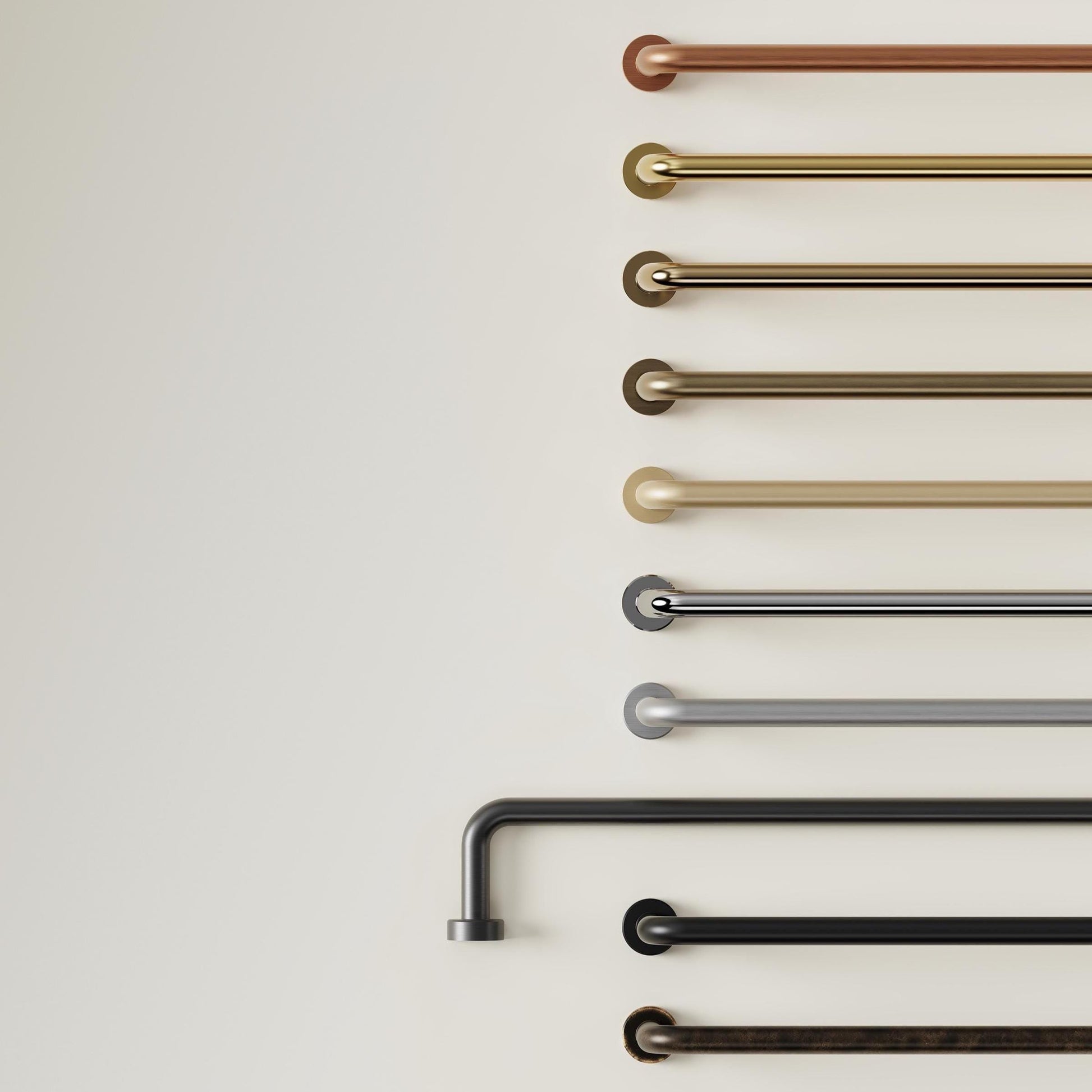 Furnipart Lounge Handle Patinated Brass 128mm & 160mm