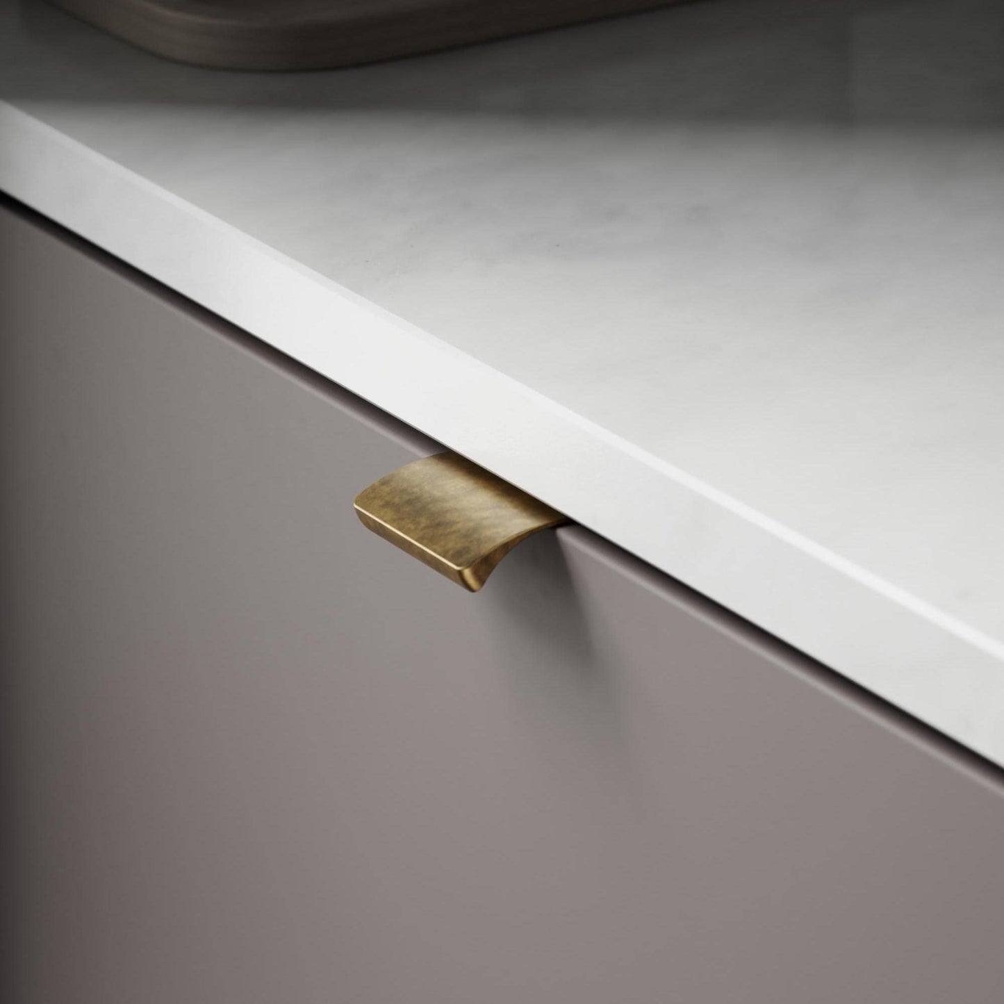 Furnipart Edge Straight Antique Brass Profile Trim Handle 40mm 100mm 200mm 350mm