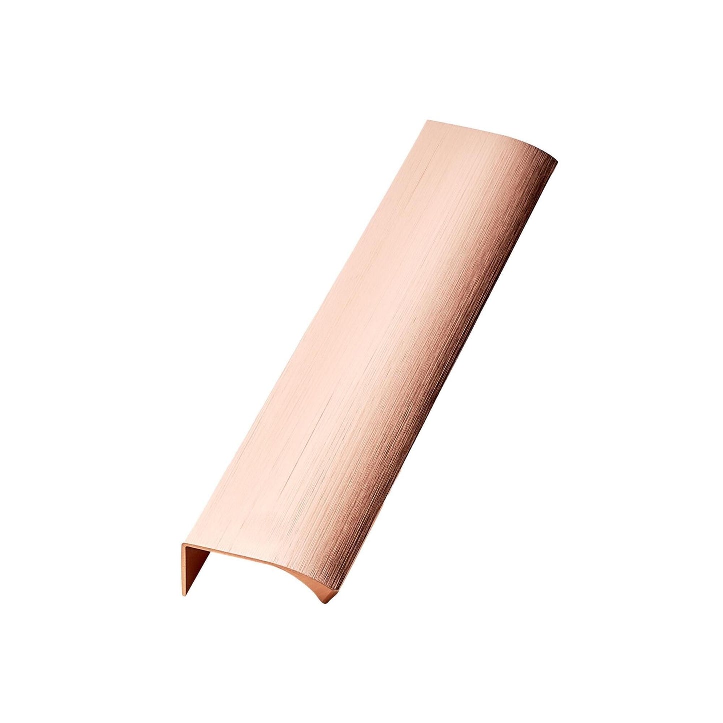 Furnipart Edge Straight Brushed Rose Gold Profile Trim Handle 40mm 200mm 350mm
