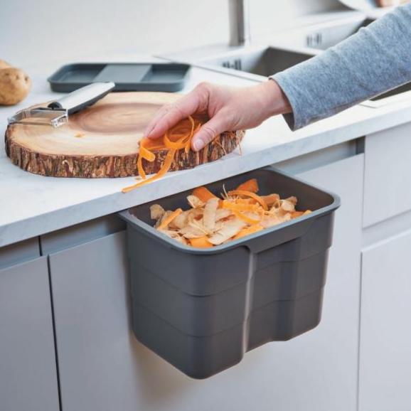 450mm Pull Out Kitchen Bin - 68.2L Integrated Recycling System - Ninka/Blum Soft Close Cabinet Waste Bin - Orion Grey