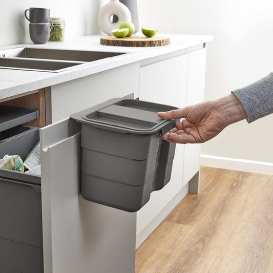 4.2L Kitchen Food Caddy - Compost & Waste Bin - Cabinet Door Hanging BioBin