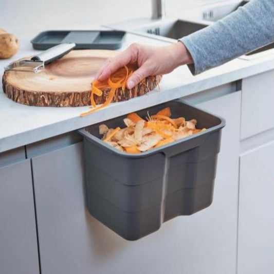 4.2L Kitchen Food Caddy - Compost & Waste Bin - Cabinet Door Hanging BioBin